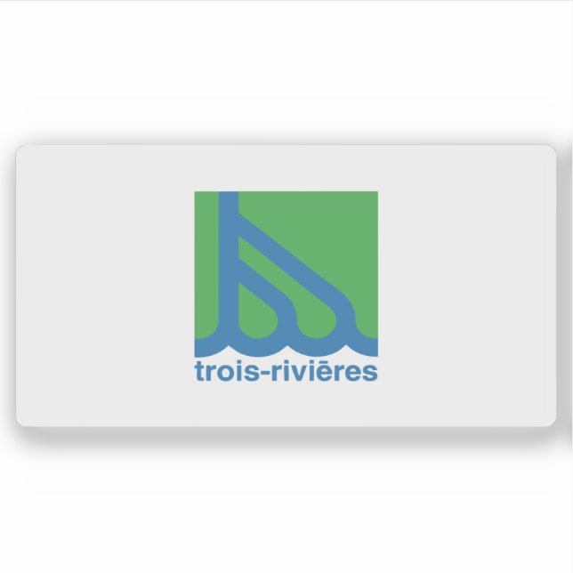 Adesivo Flag of the city of Trois-Rivières, Quebec, Canada (Frente)