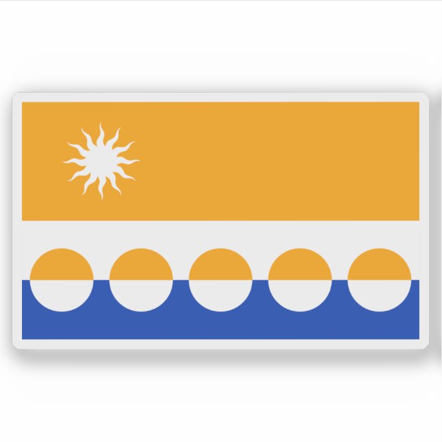 Adesivo Flag of the county of Banffshire, Scotland (Frente)