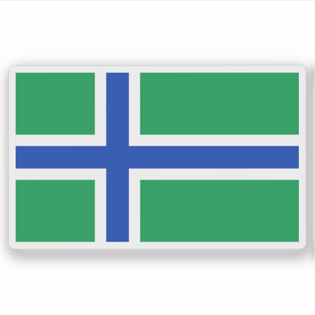 Adesivo Flag of the island of South Uist, Scotland (Frente)