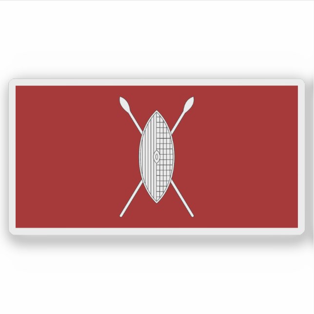 Adesivo Flag of the Kingdom of Buganda (1892), Uganda (Frente)