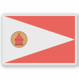 Adesivo Flag of the Merina people , Madagascar
