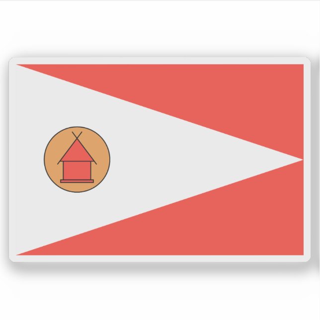 Adesivo Flag of the Merina people , Madagascar (Frente)
