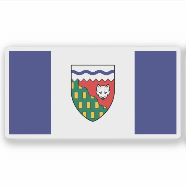 Adesivo Flag of the Northwest Territories province, Canada (Frente)