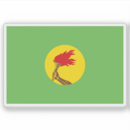 Adesivo Flag of the Republic of Zaire (DR Congo,1971–1997)