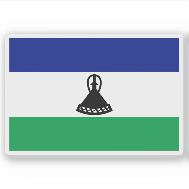Adesivo Flag of the Sotho people, Republic of South Africa (Frente)