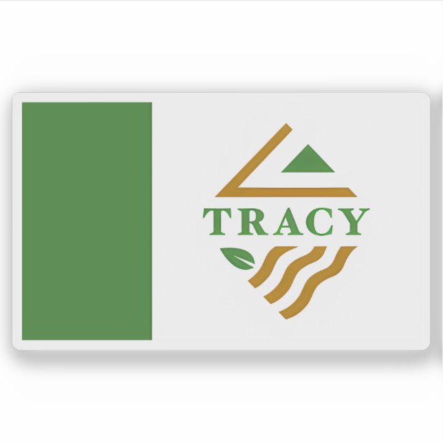 Adesivo Flag of Tracy, California, USA (Frente)