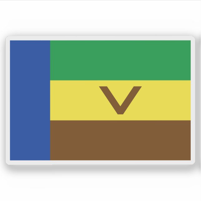 Adesivo Flag of Venda, the Republic of South Africa (Frente)