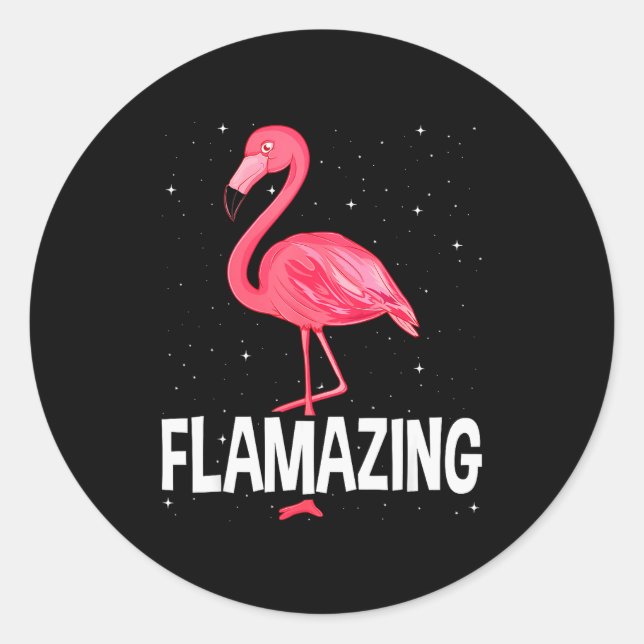 Adesivo Flamazing Nk Flamingo Novelty Flamingo Lover Funny (Frente)
