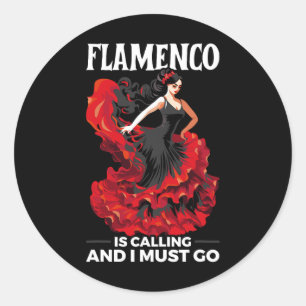Adesivo Flamenco Dançando Espanha de Dançarino Espanhol Fl