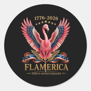 Adesivo Flamerica 250º Aniversário Flamingo Patriótico