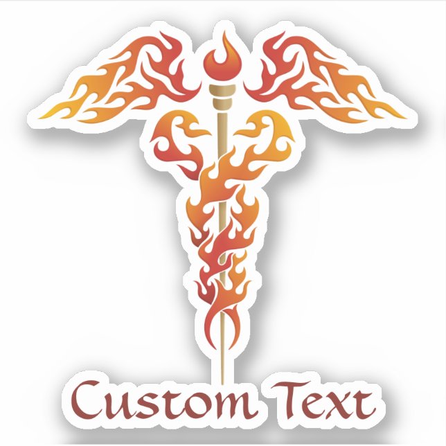 Adesivo Flames Caduceus (Frente)