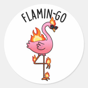 Adesivo Flamin-go Funny Flamingo Pun