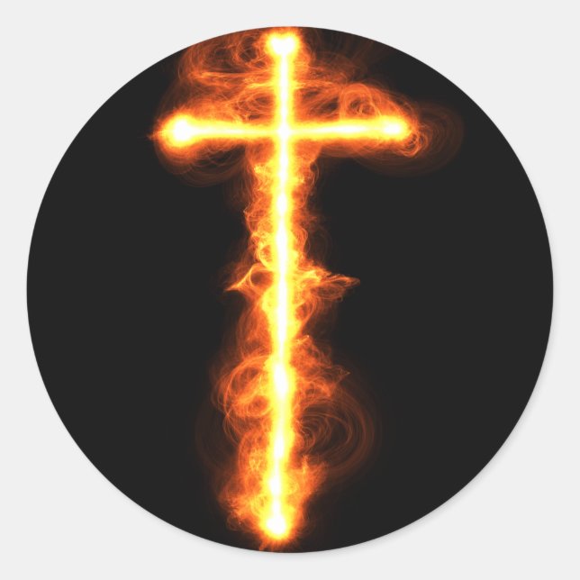Adesivo Flaming Cross Sticker (Frente)