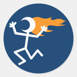 Adesivo Flaming Head