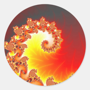 Adesivo Flaming Tentacle - Arte Fractal