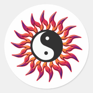 Adesivo Flaming Yin Yang Sun