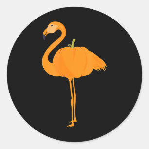 Adesivo Flamingbetween Funny Flamingpkin Halloween