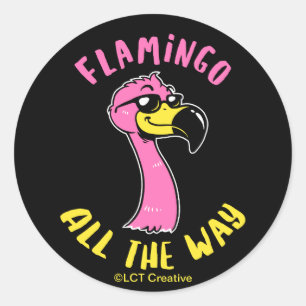 Adesivo Flamingo Até o fim