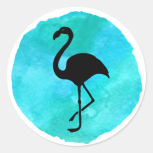 Adesivo Flamingo Azul