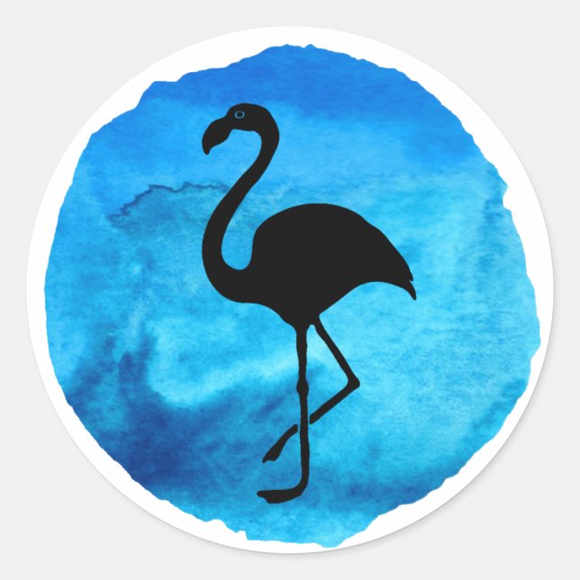 Adesivo Flamingo Azul Escuro (Frente)