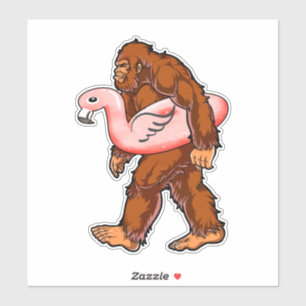 Adesivo Flamingo Bigfoot