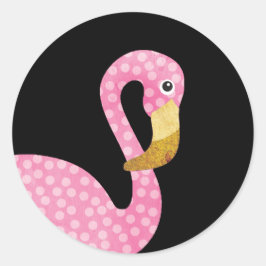 Adesivo Flamingo, Bolinhas Rosa de Água
