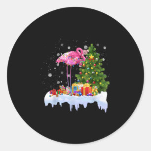 Adesivo Flamingo Christmas Tree Lights
