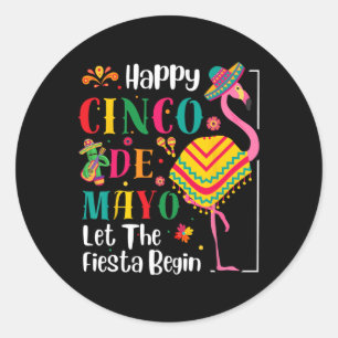 Adesivo Flamingo Cinco De Mayo Mexicano Fiesta Para Homens