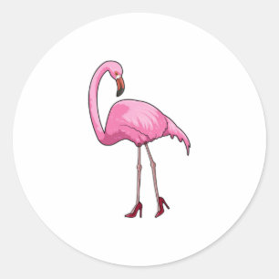 Adesivo Flamingo com salto alto
