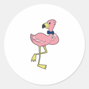 Adesivo Flamingo como cavalheiro com Tie