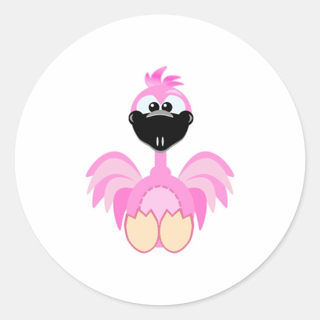 Adesivo Flamingo Cute Goofkins (Frente)