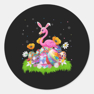 Adesivo Flamingo Easter Ovo Hunt Cony Ear Flamingo Páscoa
