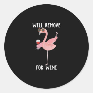 Adesivo Flamingo Engraçado Vai Se Remover Para Camisa De V