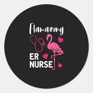 Adesivo Flamingo ER Enfermeira Emergência Flamingo Gift