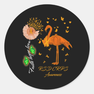 Adesivo Flamingo Faith Esperança Ama Consciência Do Rsd Cr