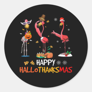 Adesivo Flamingo   Flamingo Happy HalloThanksmas