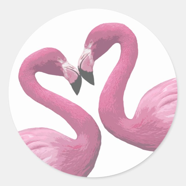 Adesivo Flamingo Heart (Frente)
