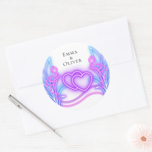 Adesivo Flamingo & Hearts Sticker
