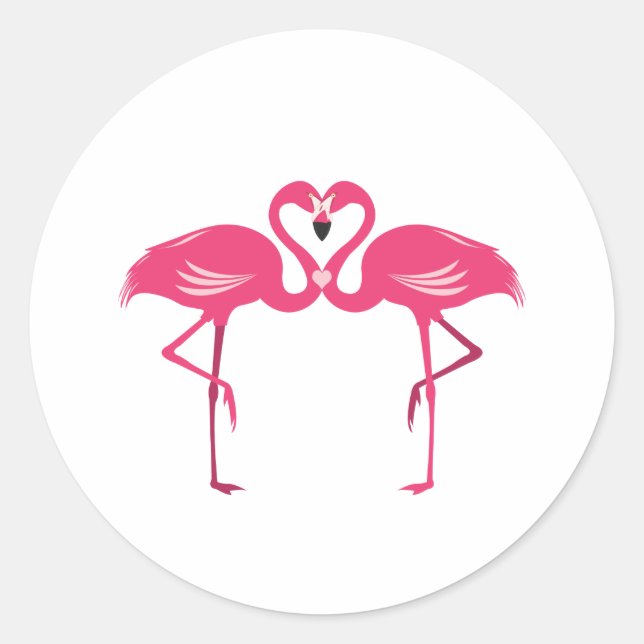 Adesivo Flamingo Love (Frente)