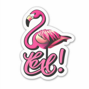 Adesivo Flamingo Love Stick It with Flair