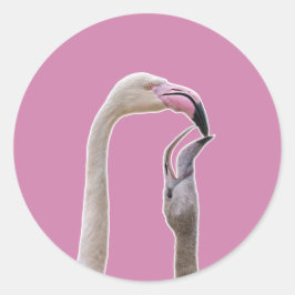Adesivo Flamingo Mãe E Bebê