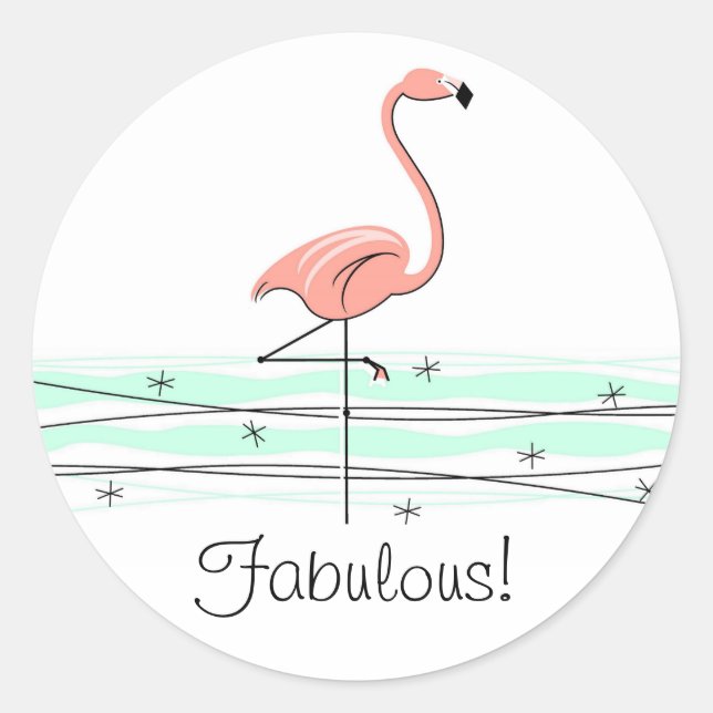 Adesivo Flamingo Ocean Fabuloso! (Frente)
