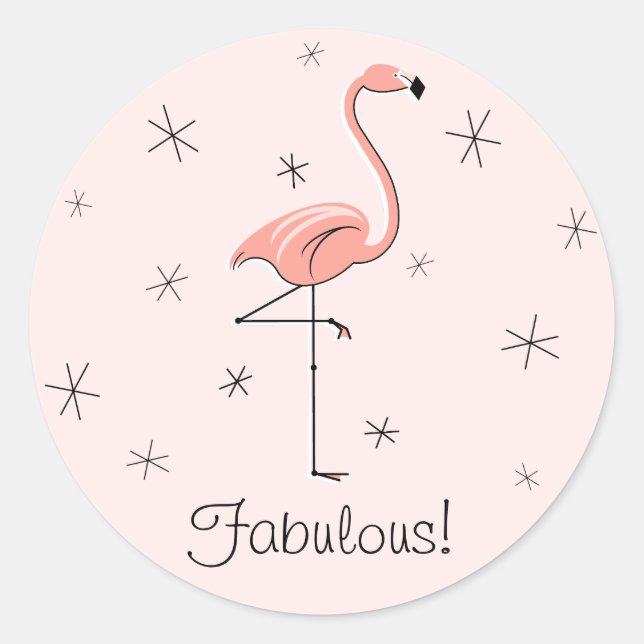 Adesivo Flamingo Pink Fabuloso! (Frente)