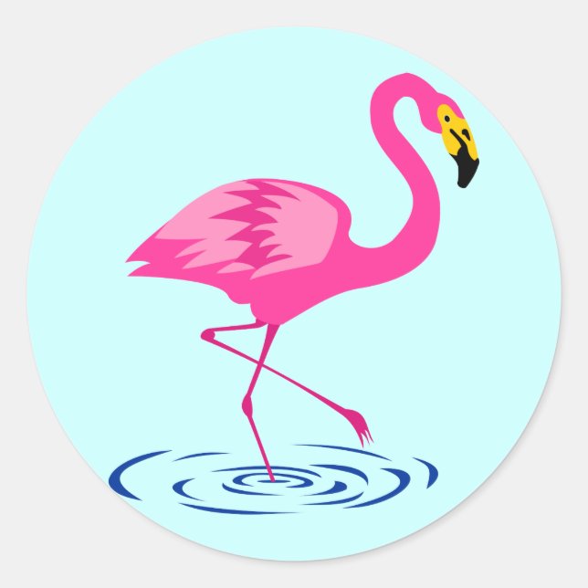 Adesivo Flamingo Rosa (Frente)