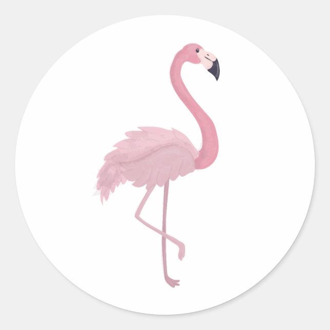 Adesivo Flamingo Rosa (Frente)