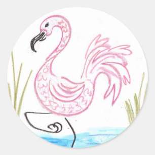 Adesivo Flamingo Rosa #13