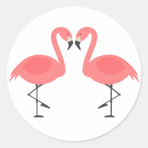 Adesivo Flamingo Rosa Casamento Tropical Luau Havaiano