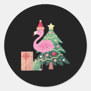 Adesivo Flamingo Rosa Tropical Férias De Natal I