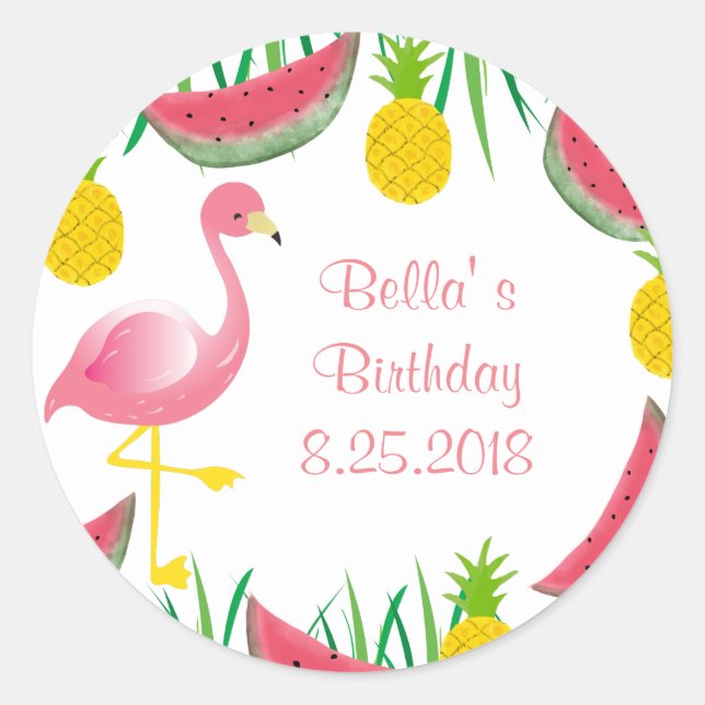 Adesivo Flamingo Stickers (Frente)