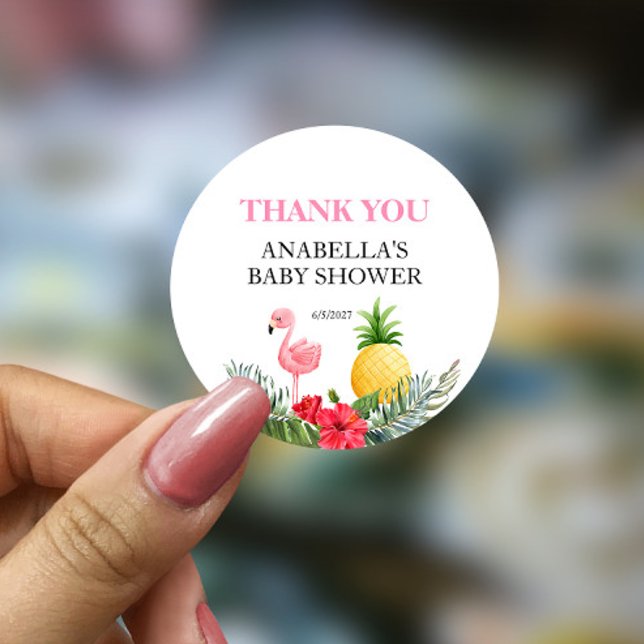 Adesivo Flamingo Tropical Rosa (Criador carregado)